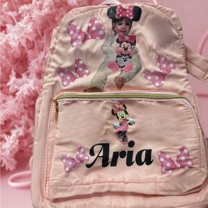 Pink Minnie Mouse Kids Backpack